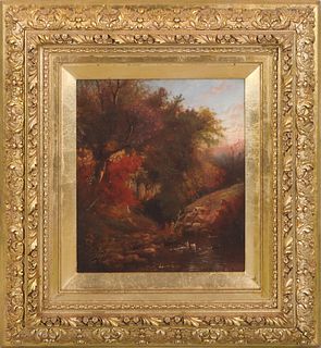 George Herbert McCord, (American, 1848-1909) Autumnal Landscape, Oil on Canvas