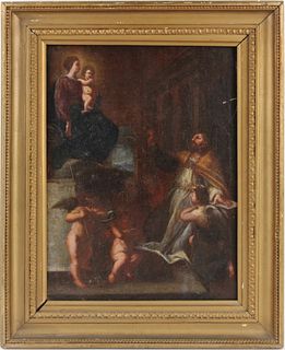 Oil on Canvas, Religious Group Scene