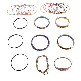 Bangles and Bracelets in Plastic and Enamel