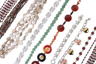 Six Modern Beaded Necklaces