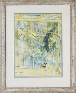 Raoul Dufy, (French, 1877-1953) Birdcage, Lithograph