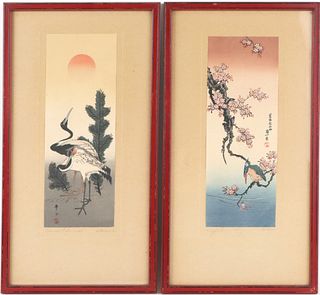 Two Prints, After Katsushika Hokusai