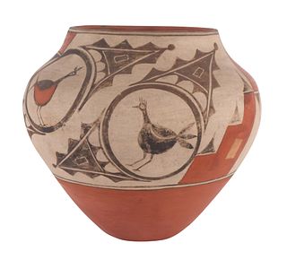 Zia Pueblo Polychrome Pottery Olla