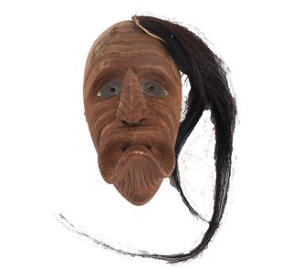 Iroquois False Face Hanging Bi-Funnelate Mouth Mask