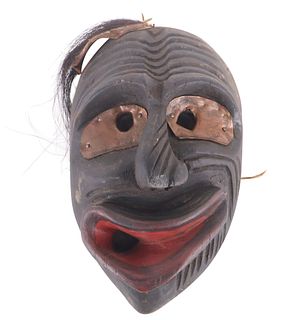 Iroquois False Face Smiling Crooked Mouth Mask