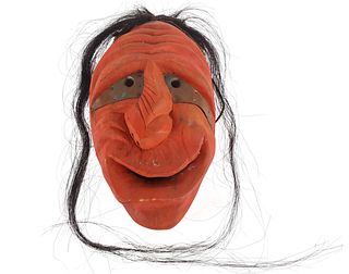 Iroquois False Face Broken Nose/Crooked Mouth Mask