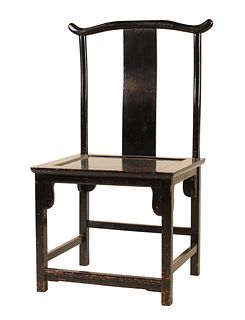 Chinese Ebonized Hardwood Chair