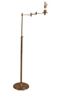 Vaughan Style Brass Swing Arm Extendable Floor Lamp