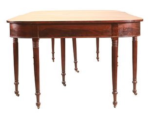 Federal Mahogany Two-Part Dining Table