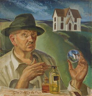 Paul Ulen (American, 1894-1976) oil