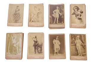 Group of Vintage Newsboy Cabinet Cards