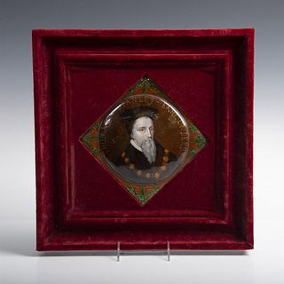 Limoges Plaque of Thomas Stanley Earl by Ferdinand Lot