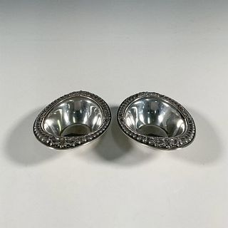 Pair of Gorham Sterling Silver Repousse Monogramed Bowls