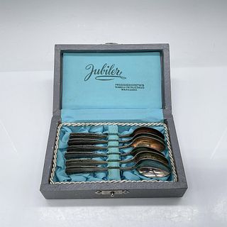 Jublier Silverplated Demitasse Spoons, Box of 6