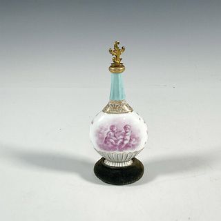 18th Century European Porcelain Scent Bottle and Stopper