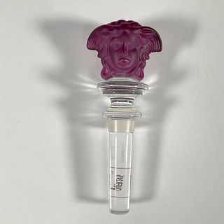 Rosenthal Versace Amethyst Glass Medusa Stopper
