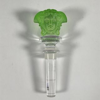 Rosenthal Versace Green Glass Medusa Stopper