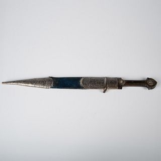 Niello Decorated Russian Kindjal Short Sword