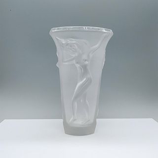 Murano 38th Anniversary Nymph Frosted Art Glass Vase, Signed