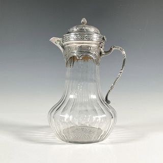 Baccarat Crystal Water Pitcher with French Silver Lid