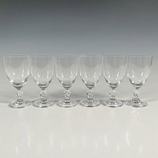 6pc Lalique Crystal Bordeaux Wine Glasses, Frejus