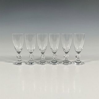 6pc Lalique Crystal Sherry Glasses, Frejus