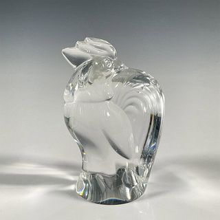 Steuben Art Glass Rooster Figurine