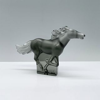Lalique Crystal Figurine, Gray Kazak Horse