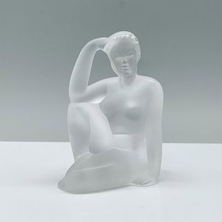 Lalique Crystal Figurine, Nude Flore