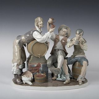 Lladro Porcelain Figural Grouping, Happy Tavern Drinkers 1004956