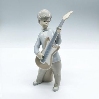 Lladro Porcelain Figurine, Boy with Guitar 1004614