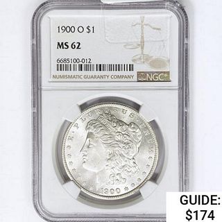 1900-O Morgan Silver Dollar NGC MS62 