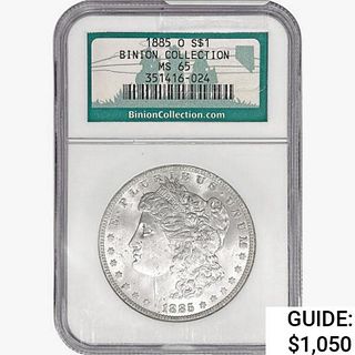 1885-O Morgan Silver Dollar NGC MS65 