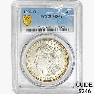 1902-O Morgan Silver Dollar PCGS MS64 