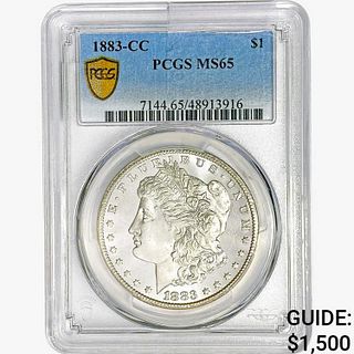 1883-CC Morgan Silver Dollar PCGS MS65 