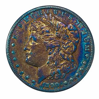 1890-CC Morgan Silver Dollar Toned