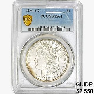 1880-CC Morgan Silver Dollar PCGS MS64 