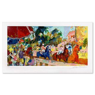 LeRoy Neiman (1921-2012), "Leaving the Paddock" Limited Edition Serigraph, Numbered 242/300 and Hand Signed with Letter of Authenticity.