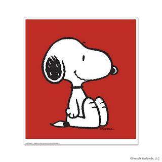 Peanuts, "Snoopy: Red" Hand Numbered Limited Edition Fine Art Print with Certificate of Authenticity.