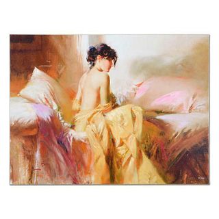 Pino (1939-2010), "Royal Beauty" Hand Embellished Limited Edition on Canvas (40" x 30"), Numbered and Hand Signed with Certificate of Authenticity.