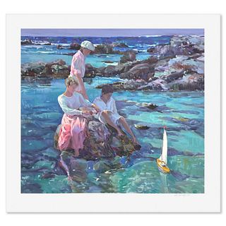 Don Hatfield, "Tide Pools" Limited Edition Printer's Proof, Numbered and Hand Signed with Letter of Authenticity.