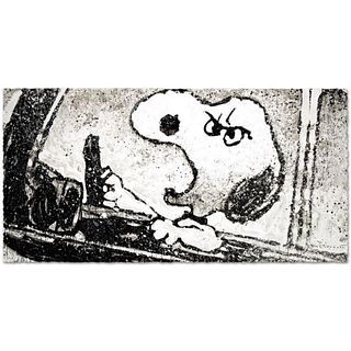 Rage Rover Limited Edition Hand Pulled Original Lithograph (49" x 24.5") by Renowned Charles Schulz Protege, Tom Everhart. Numbered and Hand Signed by