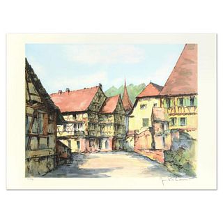 Laurant, "Village Kaisbeberg" Limited Edition Lithograph, Numbered and Hand Signed.