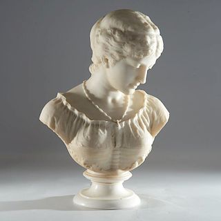 William Couper, white marble bust