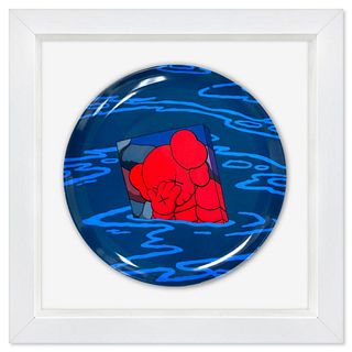 KAWS, "Hours, Nights, Weeks, Months" Framed Limited Edition Plate with Letter of Authenticity.