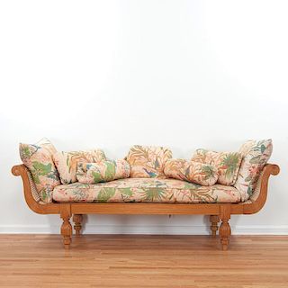 Anglo-Indian carved hardwood sofa