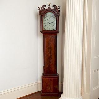 Scottish George III mahogany long case clock