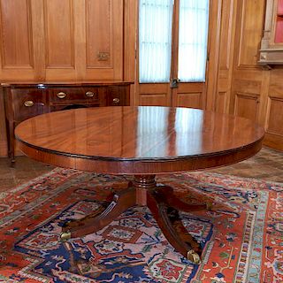 Large Regency mahogany breakfast table