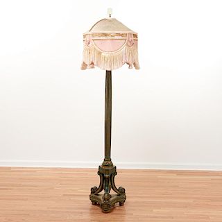 Victorian column floor lamp