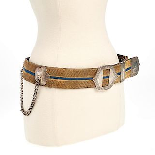 British Royal Yeomanry sterling mounted belt
